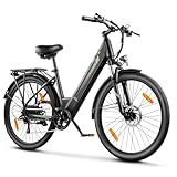 Dripex E-Bike Herren Damen, Elektrofahrrad 26'' Trekkingrad mit 250W Motor, 36V 15Ah Lithium-Akku, Reichweite bis zu 100km