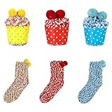 WIOLETA Weihnachtssocken Damen Christmas Socks Personalisierte Socken Lustige Socken Damen Lustige Teenager Mädchen Geschenke Geschenk Beste Freundin Geburtstag Kleine