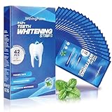Bleaching Zähne Teeth Whitening Strips: Professionelle Zahnaufhellung – 21 Anwendungen 42 Rapid White Bleaching Strips, Zahnschonend (42 count (Pack of 1), Mint)