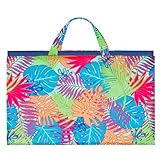 Domarex Faltbare Strandmatte 180x75x3 cm - Dicke Campingmatte mit Tragegriffen - Wasserabweisende Outdoor-Matte - bequem, tragbar - für Kiesstrand, Camping, Reise, Urlaub, Picknick - Mallorca Colors