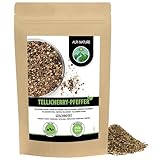 Alpi Nature Tellicherry Pfeffer geschrotet 250g, Pfefferkörner schwarz Telicherry, Pfeffer schwarz