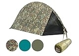 GRAND CANYON CARDOVA 1 Trekkingzelt/Ultraleichtes 1-Personen-Zelt/Kompaktes Packmaß & schneller Aufbau/Ideal für Camping & Bushcraft/Grün Camouflage