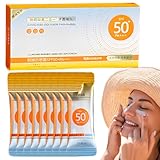 100 Stück Sonnencreme mini-, mini- Sonnencreme Lsf 50, Anti Age Sonnencreme, LSF50+ PA+++ Schweißresistente Wasserfeste Sonnencreme UV-Schutz-Feuchtigkeitslotion