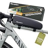 Rovativ® Top Tube Bag [100% Wasserdicht - 1,8 Liter] Rahmentasche Fahrrad wasserdicht Oberrohrtasche Rennrad, Gravel, MTB, für Oberrohr