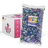 Ahoj-Brause Ahoj-Bonbons – Brause-Pulver Gefüllte Fruchtbonbons, Vegan, 2 kg Vorratspack | Mit stylishem SWEETS´N FOOD Packband verpackt