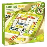 Rennstrecke Spielzeug, Rush Hour von ThinkFun, Rush Car Hour Spiele, Logic Gehirn Car Heavy Traffic Game, Logikspiel, Autorennbahn Geburtstag Geschenk für Junge MäDchen (C)