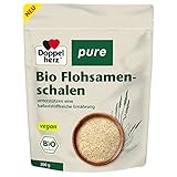 Doppelherz pure Bio Flohsamenschalen – geschmacksneutral – zur Unterstützung einer natürlichen Verdauung und der Darmgesundheit – 200 g