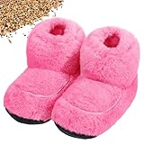 Cozypower Mikrowellengeeignete Hausschuhe für Damen und Herren, beheizbare Stiefeletten, wärmende Hausschuhe, beheizbare Wellness-Stiefel mit feuchter Wärmetherapie, bequeme Füße, warm für