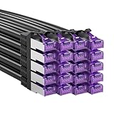 FGB 10 Gbps Patchkabel 0,25m x20, RJ45 Netzwerkkabel CAT 7, (SFTP PIMF Schirmung) Kupferkabel LAN Kabel 25cm, DSL LAN Kabel Kurz CAT7 CAT6 CAT5, Schwarz