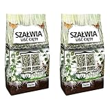 BaBa FOOD Kräuter Salbei 50g | Salbeiblätter getrocknet und geschnitten | Salbeitee | Salbei-Gewürz | Salbei tee loose leaf 50 g (Packung mit 2)