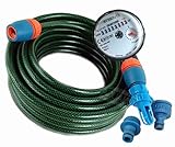 Traumreiter Wasserbett Befüllset Schlauch mit Zubehör litergenauen Wasserzähler + Wasserhahn & Befüll Adapter I solo dual/duo Wasserbett die richte Menge Wasser I Füllmenge richtig einstellen