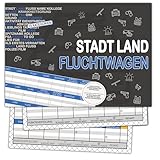 Stadt Land Fluchtwagen Polizei Rätzel Polizei Geschenk 50 Seiten DIN A4 Recycling Papier