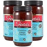 Geeta's Premium Mango Chutney Medium 1,5 kg (3 Stück) | Der echte Geschmack Indiens | Hergestellt mit indischen Mangos & voller aromatischer Gewürze | Glutenfrei, keine künstlichen Aromen oder Farben