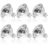 WeshLMPO Halogen Mr16 Gu5.3 Halogen Leuchtmittel Dimmbar 12v 35w Warmweiß 2700K for Halogenstrahler Einbau Schienenbeleuchtung Pack of 6