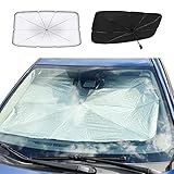 Sonnenschutz für Auto, vorne, zusammenklappbar, Sonnenschutz für Windschutzscheibe, UV-Schutz, Windschutzscheibe, Sonnenschutz