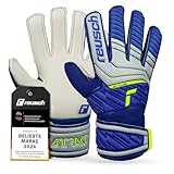 Reusch Attrakt Solid Junior Torwarthandschuhe|Für Kinder 5–16 Jahre|Stabiler Grip mit Solid Latex|Bequemer Sitz und Rundumbandage|Atmungsaktiv und robust|Für Training und Spiel