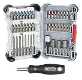 Bosch 45x Extra Hard Schrauberbit-Set, 44+1‑tlg. (168 x 110,5 mm, Professional Zubehör Schraubendreher, Bohrschrauber)