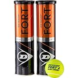 Dunlop Tennisball Fort Clay Court – für Sandplatz, Rasen & Hartplatz (2x4er Dose) Einheitsgröße