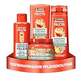 Garnier Fructis Schadenlöscher Haarpflege-Set für geschädigtes Haar, Mit Pro-Keratin und Marulaöl, Shampoo (250 ml), Spülung (200 ml), Haarkur (200 ml), Maske (320 ml), 4-teilig