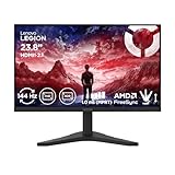 Lenovo Legion R24s | 24' Full HD Gaming Monitor | 1920x1080 | 16:9 | 144Hz | 1ms Reaktionszeit | HDMI | DisplayPort | IPS-Panel | Standfuß | Entspiegelt | TÜV Augenschutz | schwarz | 3.5. kg