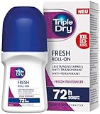 Triple Dry Anti-Transpirant Roll-On Fresh 50 ml, Deoroller gegen starkes Schwitzen, antibakterielles Deodorant für 72 h Schutz, frisch duftendes Antiperspirant