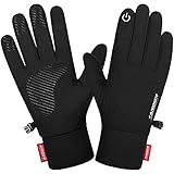 Lapulas Handschuhe Herren Damen Laufhandschuhe Dünn Touchscreen Sporthandschuhe Fahrradhandschuhe Warme rutschfest Winddichte Gloves für Fahrrad Laufen Radfahren Wandern Trekking