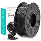 SUNLU ABS 3D Druckerfilament, hochhitzebeständiges und langlebiges 3D Druckerfilament, 1.75mm ABS 3D Filament, Maßgenauigkeit +/- 0.02 mm, 0.9 kg Spule (1.98 lbs), Schwarz