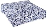 HOCK Badu Batik Steel Outdoor Matratzenkissen 50x50x10cm col. 03 blau