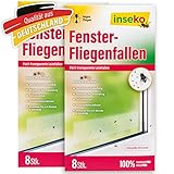 inseko 16 x Fenster-Fliegenfallen I transparenter Fliegenfänger I umweltfreundlich - giftfrei I Made in Germany (16)