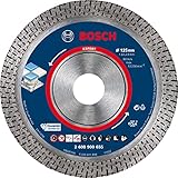 Bosch 1x EXPERT HardCeramic Diamanttrennscheiben (für Harte Fliesen, Harter Stein, Ø 125 mm, Professional Zubehör Kleiner Winkelschleifer)