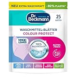 Dr. Beckmann MAGIC LEAVES Waschmittel-Blätter COLOR | vordosierte & wasserlösliche Waschblätter | platzsparend und leicht anzuwenden | 25 Blätter