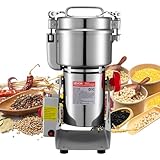 VEVOR Elektrische Getreidemühle 800 g, Getreidemühle 2100 W Edelstahl, Gewürzmühle für Trockenes Getreide Gewürze Müsli Kaffee Mais Pfeffer, Schwenktyp Pulverisiermaschine 220x190x375 mm