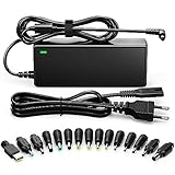 SUNYDEAL 90W Universal Nezteil Laptop Ladekabel Notebook Ladegerät für Acer Lenovo HP ASUS Dell Samsung Medion Toshiba Sony Fujitsu MSI AC Adapter 15V 16V 18V 18.5V 19V 19.5V 20V 24V mit 15 Stecker