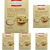 Müller's Mühle Perlgraupen, 250g (Packung mit 5)