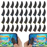 Tyqour 40 Stück Finger Sleeve Gaming Atmungsaktive Fingerhülsen Handschuhe für Gaming PUBG Finger Gaming Fingerhüllen Touch Screen Daumenhülle Handyspiel Fingerling für Frauen Männer