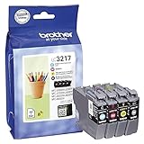 Brother LC-3217 Tintenpatronen Value Pack mit Mehrfarbig (Schwarz, Cyan, Gelb und Magenta)