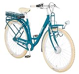 PROPHETE Geniesser e3000 City E-Bike 28' – 250W BLAUPUNKT Frontmotor, 150 km Reichweite, Shimano Nexus 7-Gang, 20 Lux LED, V-Brake, Petrol