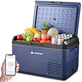 AAOBOSI Kompressor Kühlbox 40L, Elektrisch Kühlbox 12V/230V, IPX4 Wasserdicht, -20°C bis 20°C Auto Kuhlbox Ideal für Auto, LKW, Boot, Camping, Reisen, Fischen, Garten & Outdoor-Aktivitäten