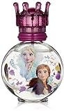 Frozen II Parfüm für Kinder: Eau de Toilette im schönem Glasflakon und Krönchenverschluss mit Anna & Elsa, Duft für Mädchen (30ml)