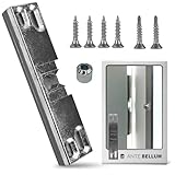 Balkontür Schnäpper, Unsichtbarer Balkontür Schließer, Türschnapper Balkontür System mit Sicherungsfeder und Schrauben im Set - Ante Bellum