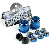 Thunder Rebuild Kit Blau 95 A Lenkgummis/Unterlegscheiben/Achse und Kingpin Muttern/Pivot Cups