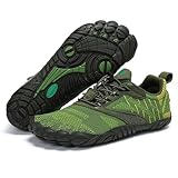 SAGUARO Barfußschuhe Herren Barfuss Schuhe Damen Knit Barfussschuhe rutschfest Zehenschuhe Barfuß Traillaufschuhe Barefoot Shoes Mit Breiter Zehenbox,Free Ⅰ - Barfußschuhe Grün,Gr.38