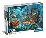 Clementoni - 39777 Kollektion – Pirates Battle – 1000 Teile – Puzzle für Erwachsene, Abbildung von Paolo Barbieri, Made in Italy