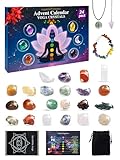 Edelstein Adventskalender 2025 für Frauen & Männer - 24 Tage Weihnachtskalender Edelsteine mit Chakra Armband aus Echte Heilsteinen für Yoga Edelstein Liebhaber