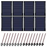 Mini Solarpanel 8 Stück 3V 0.3W 65X48mm Mikro-Solar-Panel-Zellen Sonnenkollektor für Sonnenenergie, Heimwerken, DIY, Wissenschaft Projekte - Spielzeug - Akku-Ladegerät (8 Stück 3V 0.3W 65X48mm)