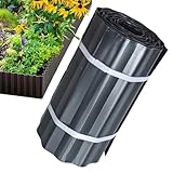 Landschaftsumrandung | Rasenkante – flexible Blöcke aus gewelltem Metall, 10 m für Teich, Einfahrt, Eingang, Parkett, Wand, Terrasse, Außenbereich, Spielplatz