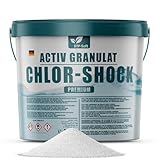 Chlorgranulat für Pool 1 x 5kg | 5kg Chlorgranulat Chlor Granulat Pflege Pool Schwimmbad Reinigung TOP Aktivchlor