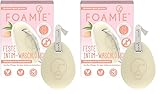 Foamie Feste Intim-Waschlotion Damen, ph Neutrales Duschgel für die natürlich sanfte Reinigung im Intimbereich, Intimpflege Damen & Männer, Intim-Waschgel Plastikfrei & Vegan, 1 Stück (2er Pack)