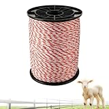 1000m Weidezaunlitze,Litze Weidezaun Pferde,Weidezaun Elektrozaun Litze,Weidezaunseil Weidezaun,Robuste Weidelitze,draht Kordel Zaun für Alle Tierarten