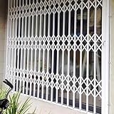 Sicherheits-Fenstergitter für den Außenbereich Sicherheitsfenster aus Aluminium mit Einbruchschutz, for Tore/Haustüren/Türöffnungen, individuelle Breite x Höhe(3.9x4.9ft/120x150cm)